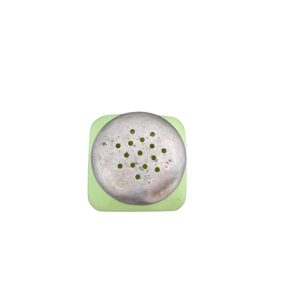 Vintage Jadite Jadeite Green Milk Glass SALT Shaker Metal Lid Depression Era